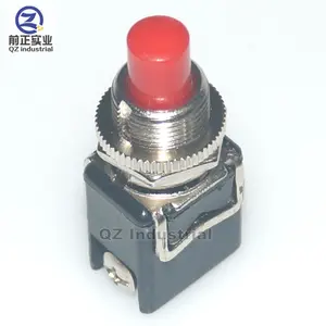 PBS-13B 12Mm Rood/Groen Momentary Gitaar Deel Push Op/Push Off Drukknop PBS-13 PBS-13 C PBS-13B