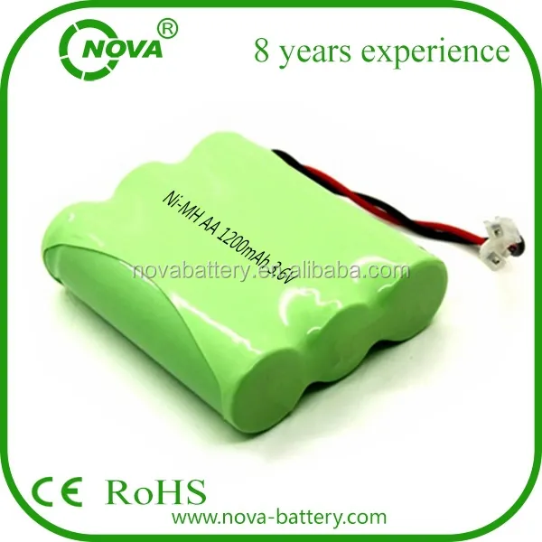 rechargeable nimh battery packs aa 1200mah 3.6v ni mh batteries pack