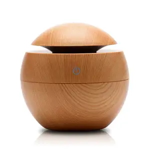 Diffuseur d'huile ultrasonique en bois pour la maison, diffuseur d'huile essentielle, humidificateur Portable, appareil ménager