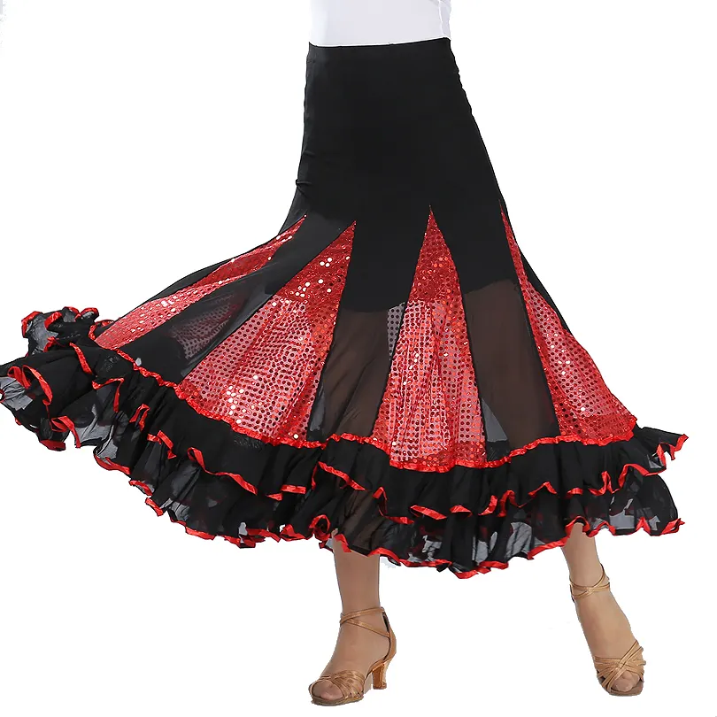 Professional Performance Wear Costumes Dance Wear Skirt for Ballroom Dance