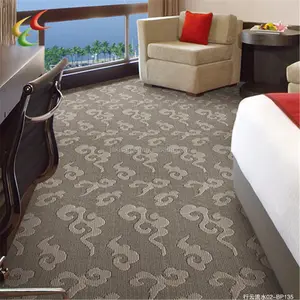 used hotel room tufted in stock carpet