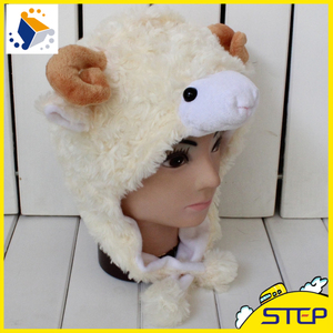 Estilo encantador Ovejas Sombrero Y <span class=keywords><strong>Gorro</strong></span> <span class=keywords><strong>de</strong></span> Invierno Sombrero Guantes Bufanda Sombrero Conjunto <span class=keywords><strong>de</strong></span> Algodón - Product Image 3