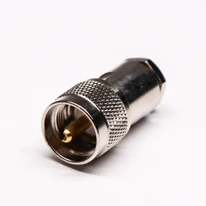 Clamp Male Plug PL259 RF UHF Coax Connector for RG6 RG8 Cable