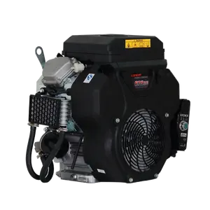 Air Cooled 20HP V-Twin Horizontal Shaft OHV Gasoline Engine For Long Tail Boat