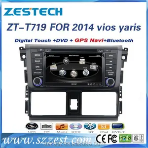 Zestech 7" Android 4.2 için araç multimedya Toyota Vios 2014 +gps+canbus+usb+dvd