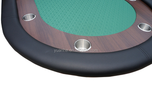 7ft Texas Holdem poker personalizado mesas de juego Con Alta Velocidad de Tela Verde - Product Image 2