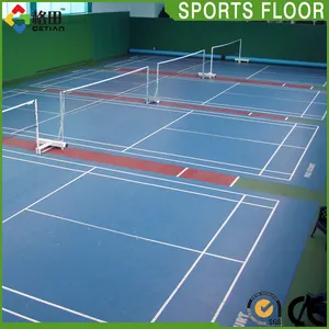Superior quality interlocking indoor pp badminton court flooring,indoor badminton carpet material