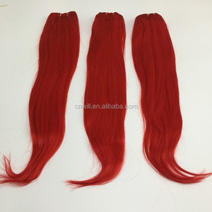 Extension di Capelli Brasiliani Rossi, Ciocche di Capelli Brasiliani Colore Rosso, Extension Non-Remy - Product Image 2