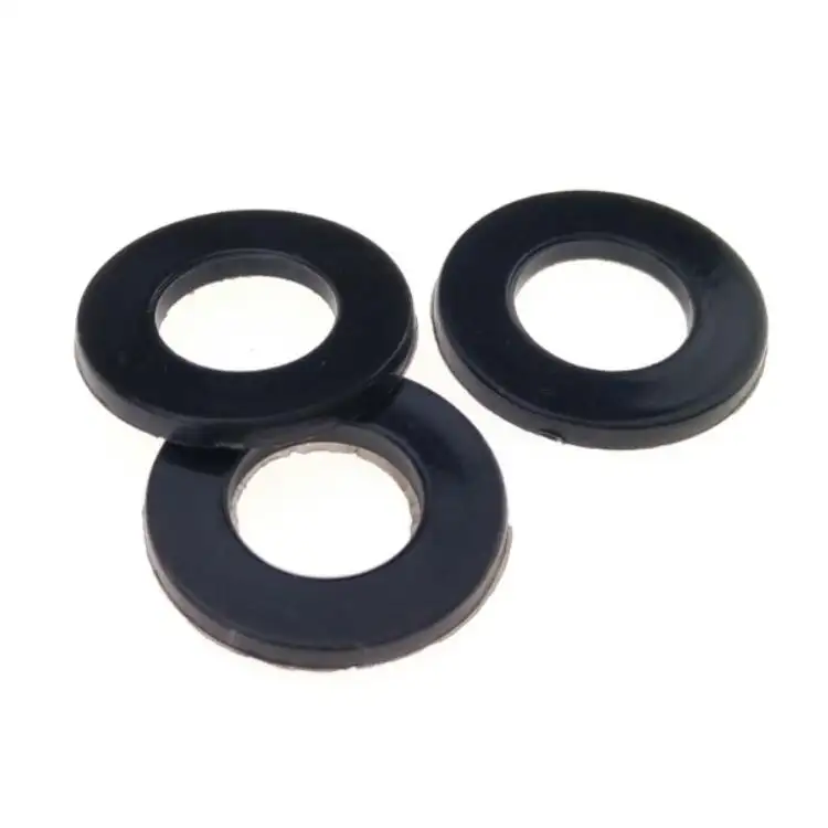 काले प्लास्टिक नायलॉन इकट्ठा बोल्ट नट मानक DIN 125 M6 के लिए सादे वाशर