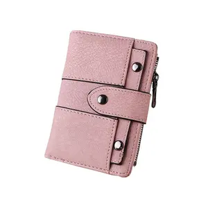 Großhandel Neue 2019 Mode Kurze Brieftaschen PU Leder Damen Zipper Wallet Frauen
