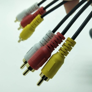 Personnalisé CD DVD Récepteur Stéréo cordon câble AV mâle 3 rallonge <span class=keywords><strong>RCA</strong></span> câble audio vidéo - Product Image 4