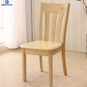 Мебель для столовой из массива дерева, светлый стул из натурального дерева