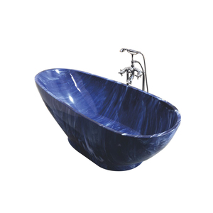 Mármol azul patrón gemy bañera de masaje de acrílico diseño moderno para Rusia - Product Image 1