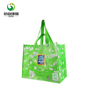 सस्ते पर्यावरण पुनर्नवीनीकरण rpet शॉपिंग ग्रीन ढोना पारिस्थितिक बैग सुपरमार्केट