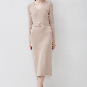 Personalizzato autunno inverno personalizzato donna donna a <span class=keywords><strong>maglia</strong></span> <span class=keywords><strong>con</strong></span> <span class=keywords><strong>spacco</strong></span> laterale Oversize Maxi <span class=keywords><strong>maglia</strong></span> a tunica maglione Casual per donna - Product Image 5