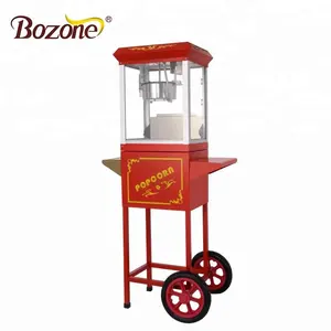 Good Price 8 Oz Non-stick Old Fashioned Snack Making China Automatic Electric Commercial Automatic Popcorn Machine With Wheels