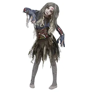 ハロウィンコスチューム新しいファッションホットセール卸売ホラー面白いゾンビ女の子