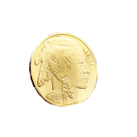 Réplica de moneda de oro de búfalo de América