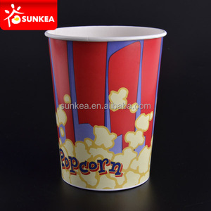 Caja biodegradable <span class=keywords><strong>de</strong></span> Papel kraft para palomitas <span class=keywords><strong>de</strong></span> maíz, cubo para película nocturna, 46oz - Product Image 4