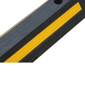 トラック用ホイールストップシステムブラック + イエロー500mmゴム車ストッパー - Product Image 4