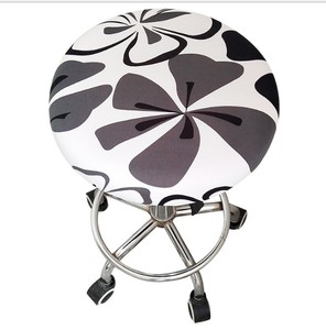 High Quality Round <strong>Stool</strong> <strong>Covers</strong> / Elastic Bar <strong>Stool</strong> <strong>Cover</strong> / Seat <strong>Cover</strong> Home Chair Slipcover Round Chair Floral Printed - Product Image 6