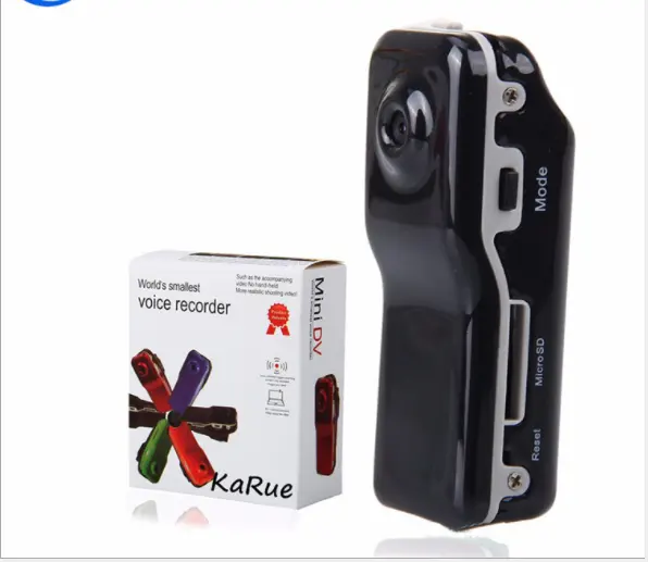 Fabrika toptan ucuz açık Mini DV, çok küçük Mini gizli kamera MD80