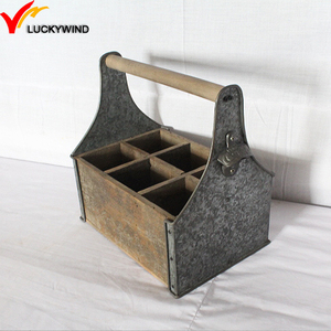 Hộp Đựng Dụng Cụ Làm Vườn Bằng Gỗ Kiểu Trang Trại Có Tay Cầm - Product Image 3