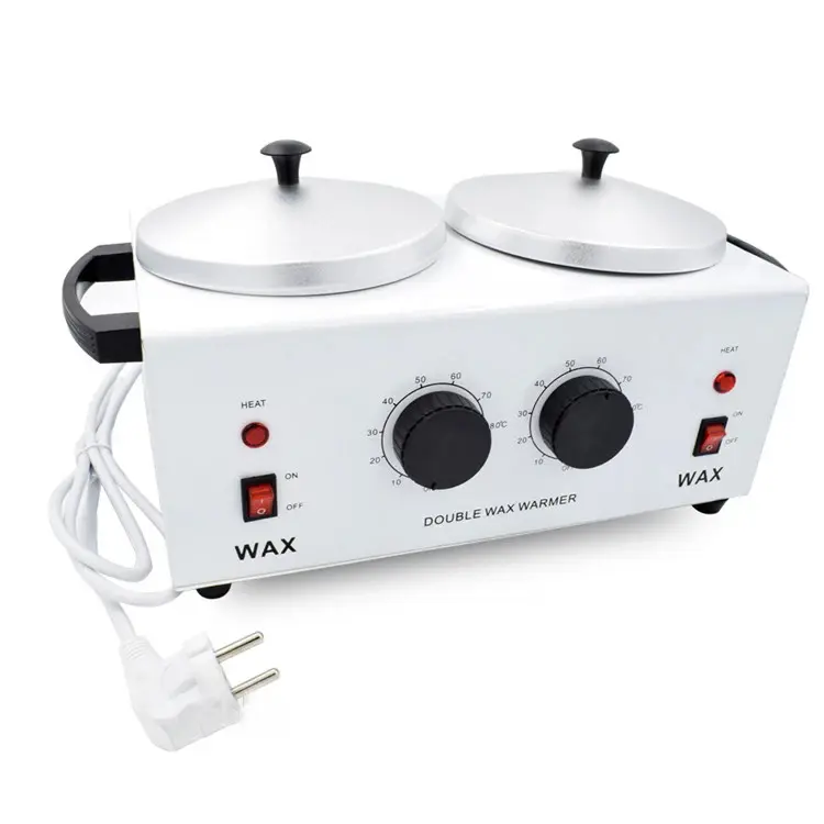 Hot Sale Professional Paraffin Wax Warmer Double Pot mit einstellbarer Temperatur für den Schönheits salon