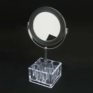 Miroir d'armoire à bijoux à base carrée - Product Image 1