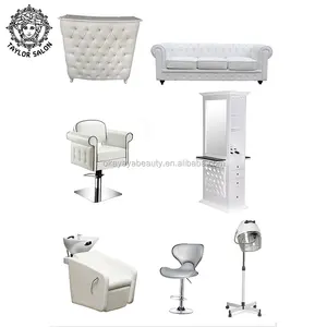 Modern salon shampoo chair hair washing bed ceramic bowl shampoo chair hair salon furniture set