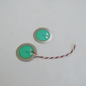 piezo transducer with green coating protection ceramic disk