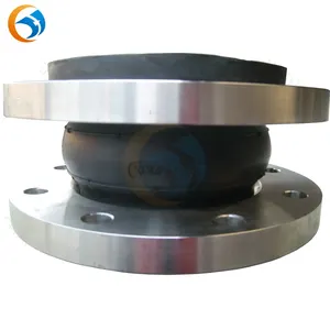 flange type flexible bellow single sphere pipe rubber ring joint