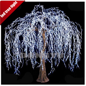 3.0 Meter Height IP65 Waterproof LED Green <strong>Light</strong> Willow Trunk <strong>Branches</strong> Artificial Christmas Tree for Outdoor Christmas Display - Product Image 2