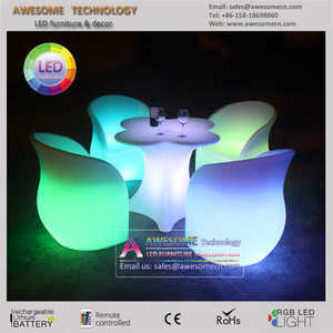 2015 moda muebles forma de <span class=keywords><strong>la</strong></span> <span class=keywords><strong>flor</strong></span> led para los <span class=keywords><strong>cafetería</strong></span> - Product Image 1