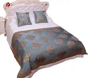 Khách Sạn 5 Sao Bed Runner Và Cushion Cover Ses Dành Cho Người Lớn Dệt 40 Unisex Thân Thiện Với Môi Trường In Lớp A Bedspread & Coverlet Bộ