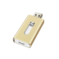 Memoria USB Multifuncional Micro OTG Metálica de 8GB 16GB 32GB para Smartphone y PC