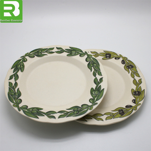 Vajilla <span class=keywords><strong>de</strong></span> Melamina Estampada Colorida para Uso Diario, <span class=keywords><strong>Platos</strong></span> Desechables <span class=keywords><strong>de</strong></span> Bambú Elegantes - Product Image 6
