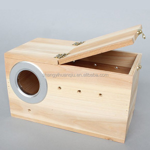 Papağan kafesleri için ahşap üreme kutusu ahşap kuş evi kuşlar otel ahşap Birdhouse - Product Image 2