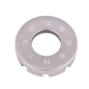Clé à fourche pour rayons de vélo 8 voies, outil de réparation galvanisé pour jantes de vélo, clé de réglage de la roue - Product Image 6