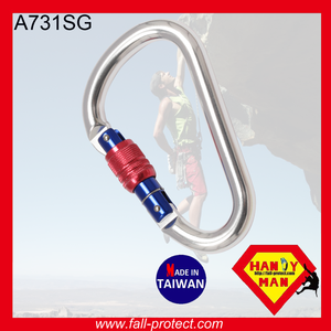 Robust Screw Lock Light Rock Climbing Aluminum Carabiner - Product Image 2