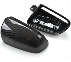 Replacement Carbon Fiber Side Mirror Cover Fit For AUDI B7 A3 A4 RS4 A6 2004-08