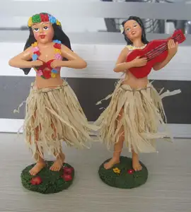 personalizzato cruscotto hula girl hawaiian bambola testa bobble