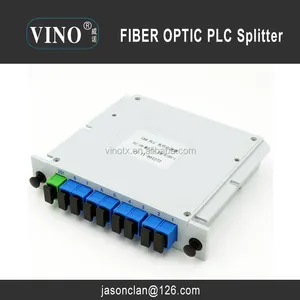 カセットボックスSC/UPC/APCを備えた1:8 Fber Optic PLCスプリッター