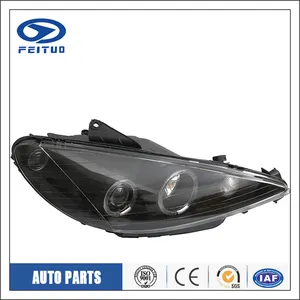 Luz dianteira de carro led, preço de fábrica, para peugeot 206