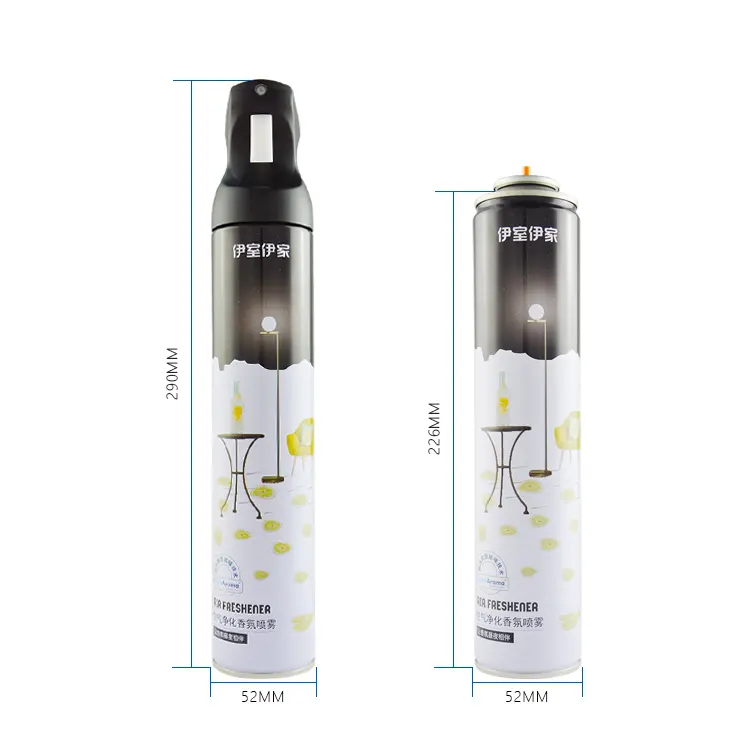 Different custom smells scent air freshener spray for car home hotel toilet odor eliminator