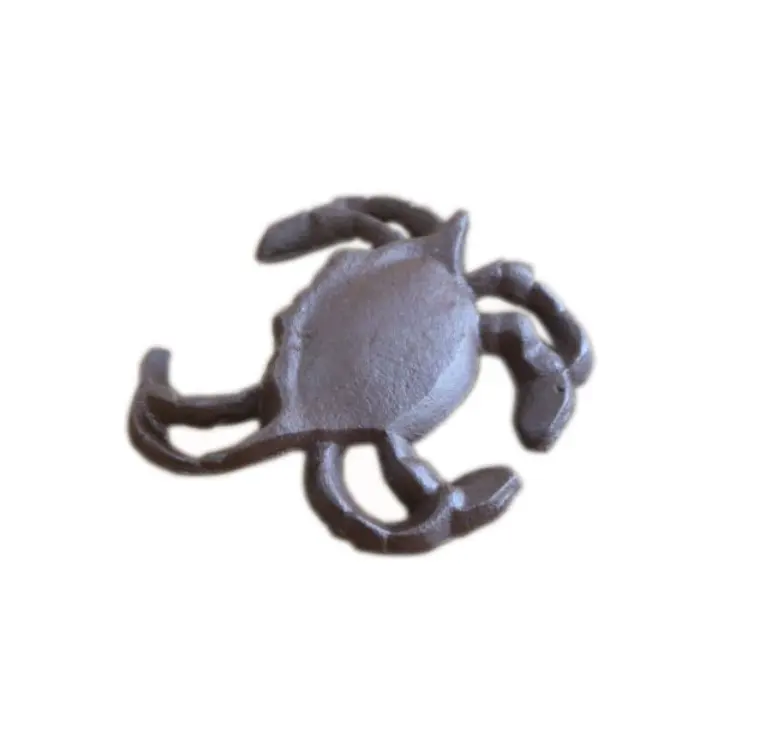 Metal animal sculpture cast iron crab for home decoration