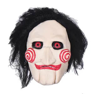 Korkunç Korku Korkunç Cadılar Bayramı Kostüm Testere Temalı Hayalet Lateks Maskesi