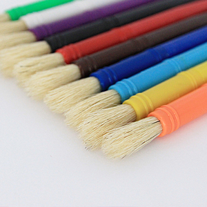 Xin Bowen Set <span class=keywords><strong>di</strong></span> 10 <span class=keywords><strong>Pennelli</strong></span> Professionali per Bambini, Manico in Plastica Colorata, Setole Naturali <span class=keywords><strong>di</strong></span> <span class=keywords><strong>Maiale</strong></span> per Pittura a Olio - Product Image 6