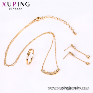 Ensembles de bijoux exotiques en or 18k, 64511 Xuping GZ, mode de marché, ensemble de bijoux pour échantillon gratuit - Product Image 6