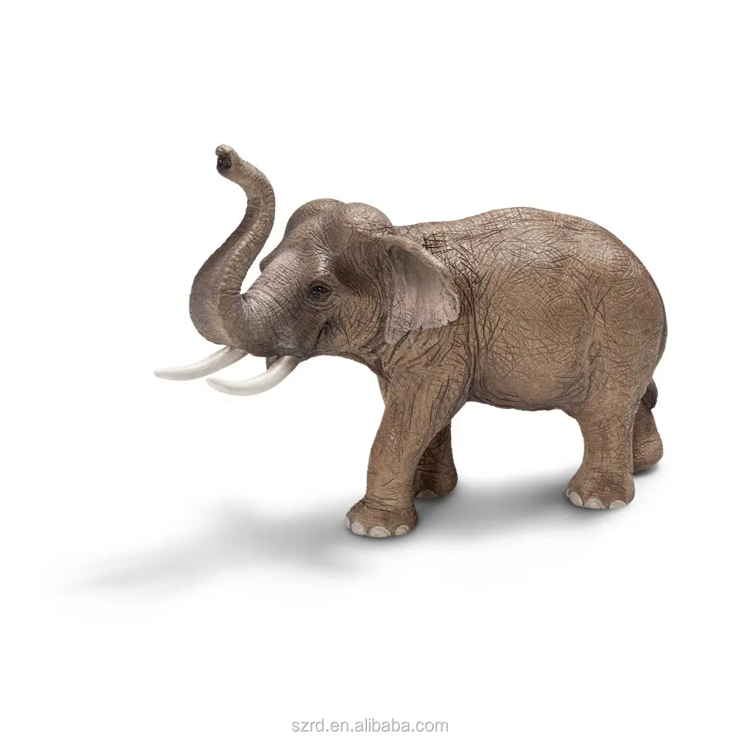 아이를 위한 OEM 교육 코끼리 동물 비닐 장난감 훈장을 위한 실물 크기 코끼리 polyresin 동상